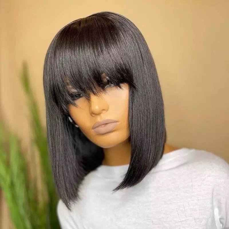 Short Bob Human Hair *Remy Brazilian Straight - Whisy Shopping