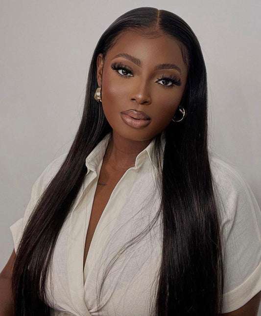 Brazilian Straight 13X4 Lace Front Human Hair Wigs - Whisy Shopping