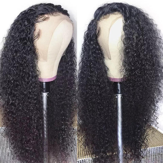 Curly Human Hair Wig 13x4 Lace Front - Whisy Shopping