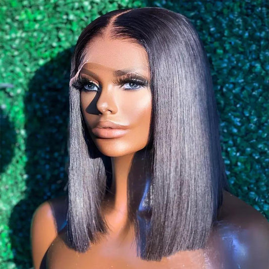 Short Bob 13x4 Lace Front Human Hair Wigs - Whisy Shopping