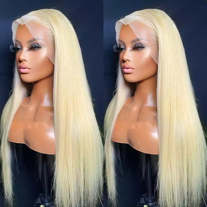 Brazilian Straight Honey Blonde Lace Front Human Hair Wigs 13X4 - Whisy Shopping