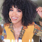 Afro Kinky Curly Wig* Bang - Whisy Shopping