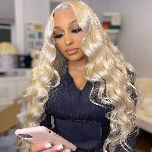 Brazilian Straight Honey Blonde Lace Front Human Hair Wigs 13X4 - Whisy Shopping