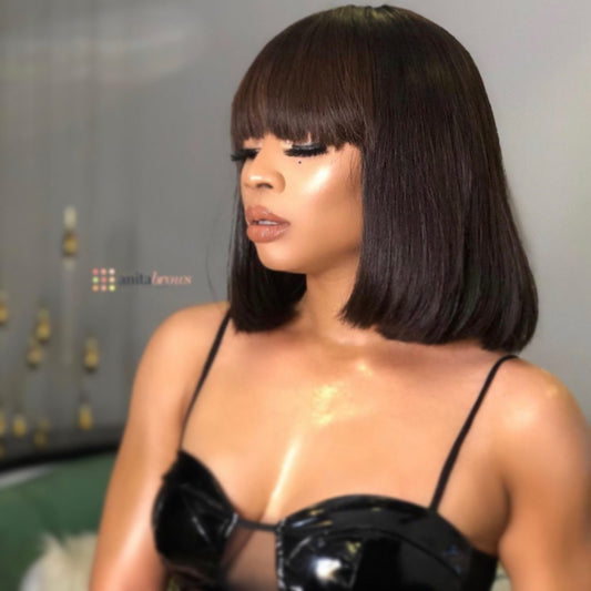 Short Bob Human Hair *Remy Brazilian Straight - Whisy Shopping