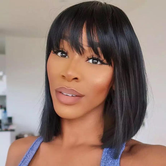 Short Bob Human Hair *Remy Brazilian Straight - Whisy Shopping
